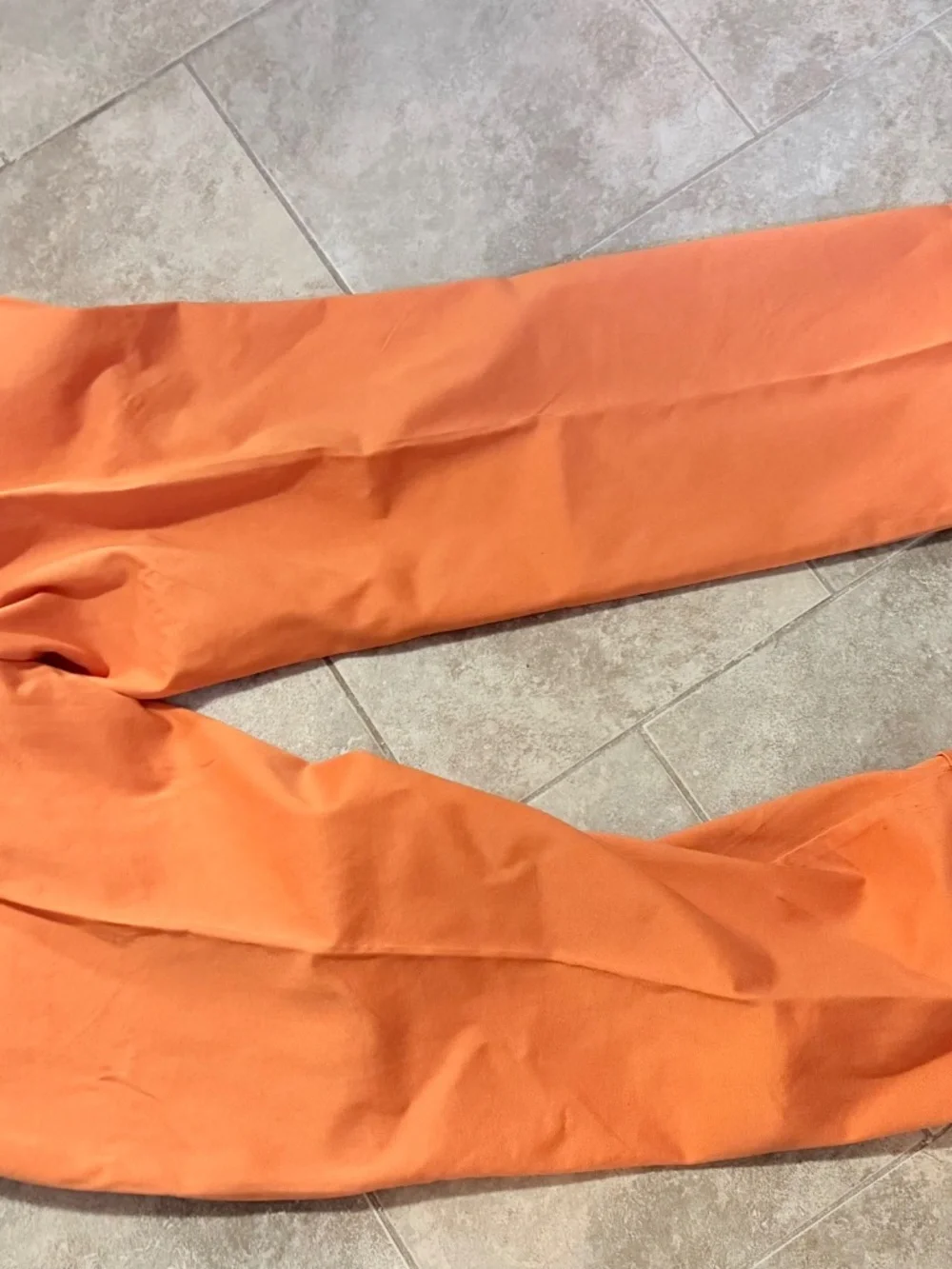 Orvis Men’s Orange Cotton Chino Pant Size 42/30 (40x26.5) Straight Leg Preppy